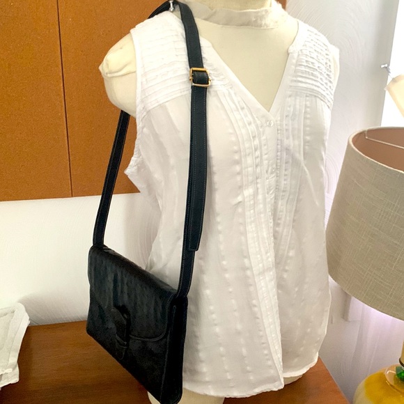 VTG Donna ELISSA Genuine OSTRICH Leather RARE Convertible clutch! - Picture 9 of 13